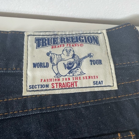 LIKE NEW! Men’s True Religion Brand Jeans Blue Sz 40 Waist. - Picture 2 of 4